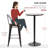 Chaska Round Solid Wood Top Metal Base Dining Table