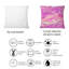 Rose et or fuchia liquide Art I - Coussin décoratif imprimé moderne-84938312