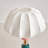 Colorful Ceramic Table Lamp with White Fabric Shade