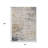3' X 5' Ivory And Taupe Abstract Washable Indoor Outdoor Area Rug