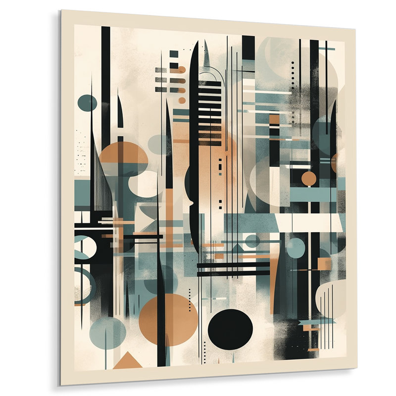 Décoration murale géométrique Quiet Profondeurs III, H 40 po x l 30 po x P 1 po