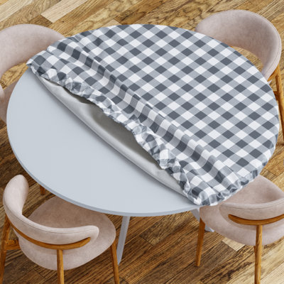 Vinyl Picnic Fited Tableclth Round