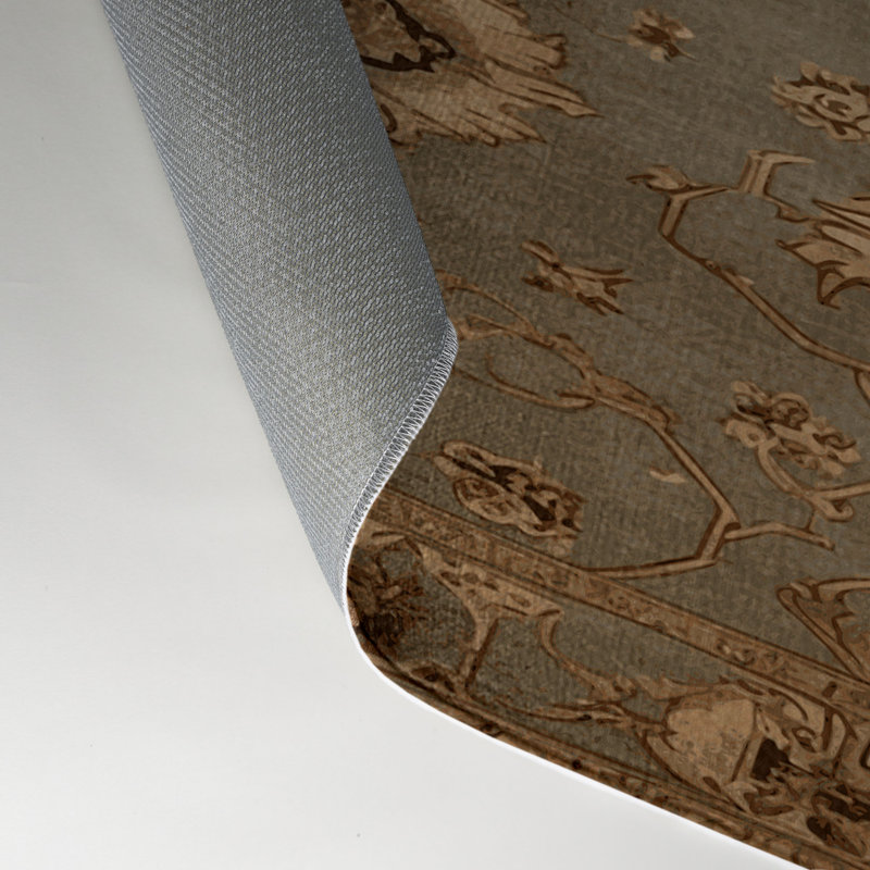 Tapis beige français d'intérieur et d'extérieur, Rectangle 9 pi x 12 pi