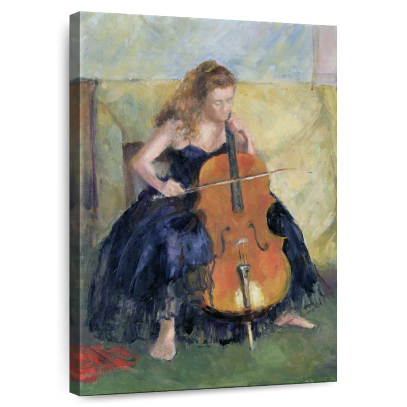Abarca The Cello Player 1995, 12" H x 8" W