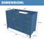 Base de meuble-lavabo 48 po avec 2 portes doubles à fermeture douce et 9 tiroirs lisses avec glissières (bleu)-1896451217-1896451222
