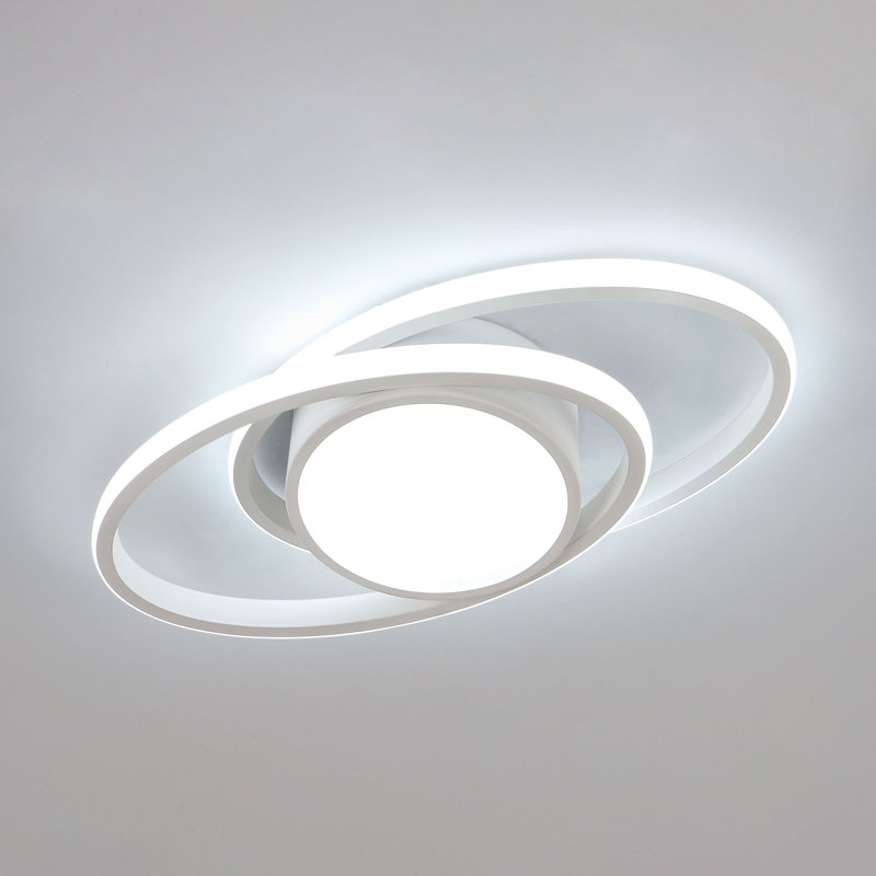 Pratolina LED Flush Mount, White 6000K