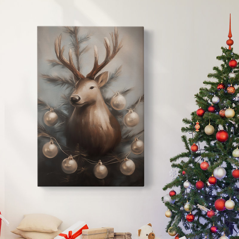 Art des Fêtes de Noël - Toile tendue avec châssis - Série 2-CL, H 48 po x l 32 po