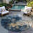 Fibra Blue Washable Indoor-Outdoor Rug - -35664945
