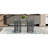 71 inch oval tempered glass dining table-1382129290