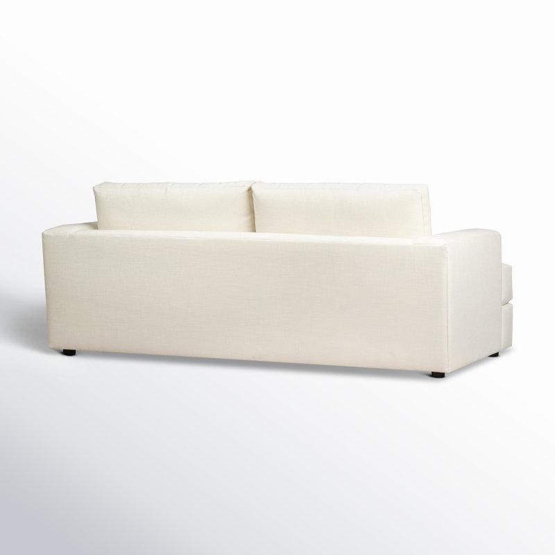 Cayden Upholstered 84'' Sofa, Bella Ink Blue Performance Velvet