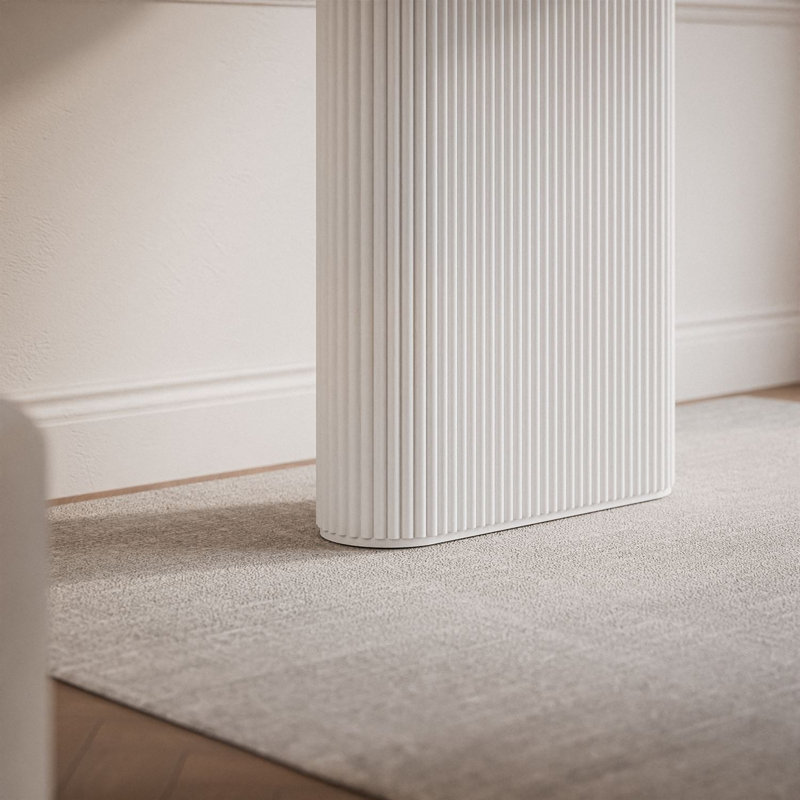 Dining Table, Matte White