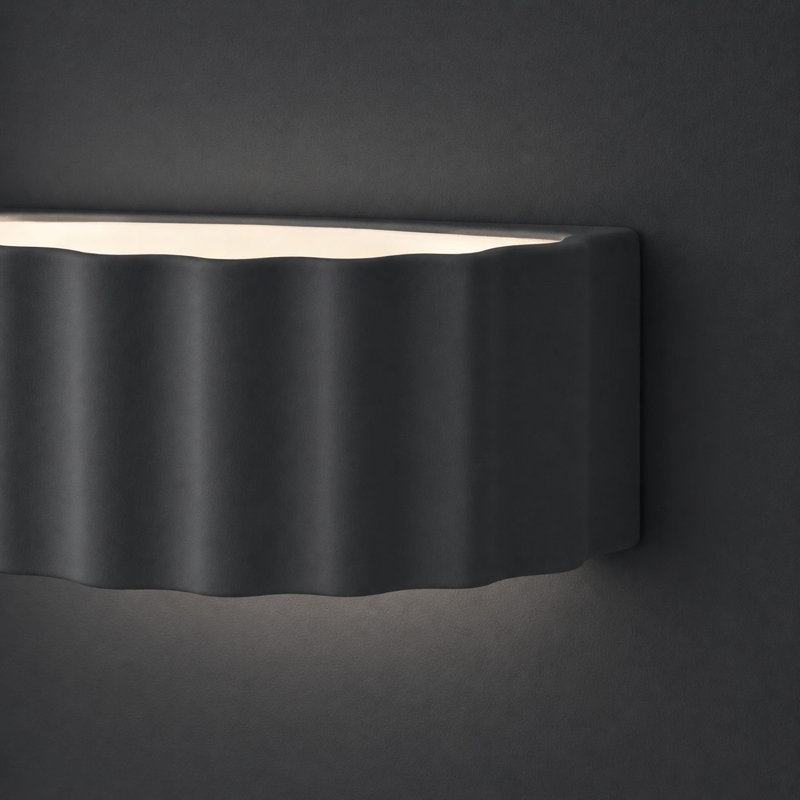Ceramic Flush Mounted Sconce, Yes, Blue