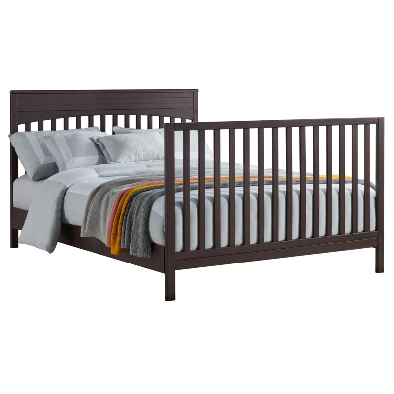 Harper Full Bed Conversion Kit for Convertible Baby Crib, Greenguard Gold, Espresso