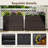 2 PCS 24" Tall PE Rattan Planter Box with Removable Liner for Front Porch Patio-1963352926
