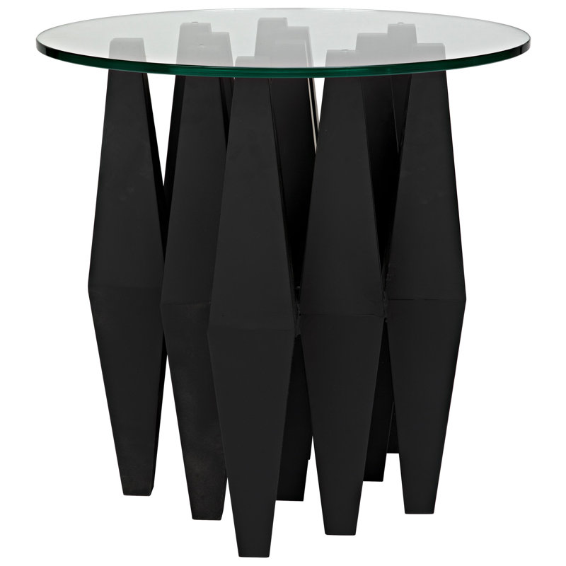 Soldier Glass End Table