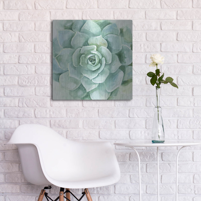 «Verdant Succulent I» par Victoria Borges, H 24 po x l 24 po