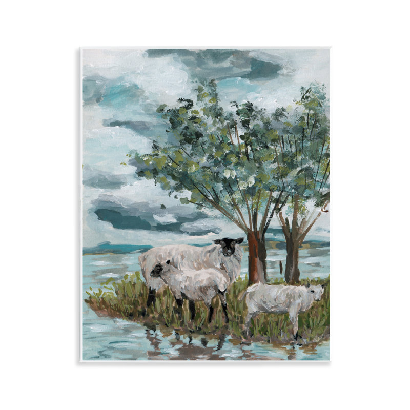 Art traditionnel sur plaque de mouton traditionnel par Melissa Wang
