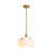 3-Light Modern Opal Glass Pendant Light