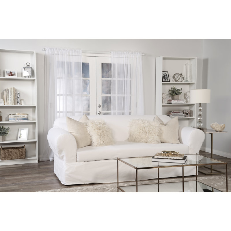 Cotton Box Cushion Sofa Slipcover