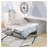 Gray Solid Wood Daybed with Roll-Out Trundle and Two Storage Drawers