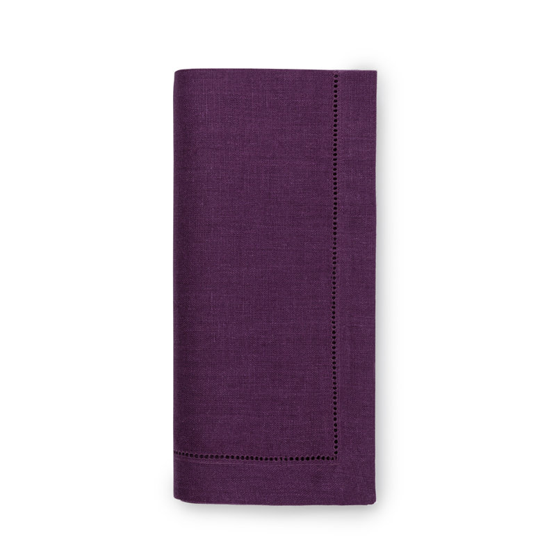 Festival Linen Rectangle Napkins, Aubergine