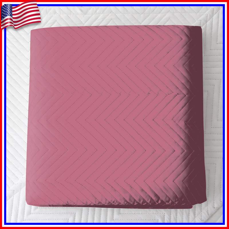 VisionDecor Solid Pink Background Quilted Bedspread All Sizes - Wayfair ...