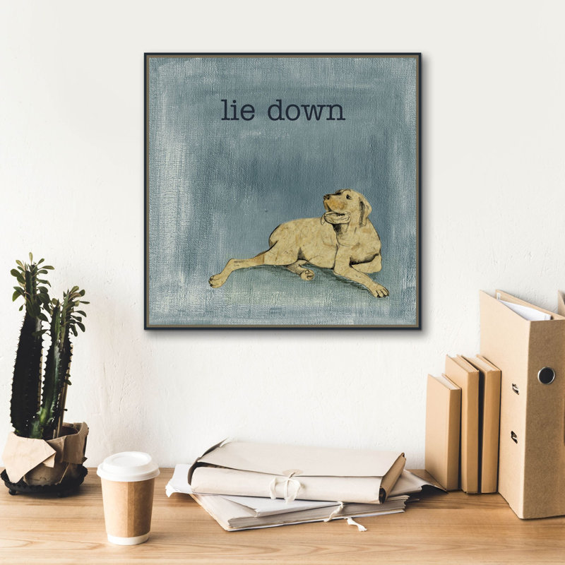  «Lie Down» par Alicia Ludwig, art mural sur toile, H 18 po x l 18 po