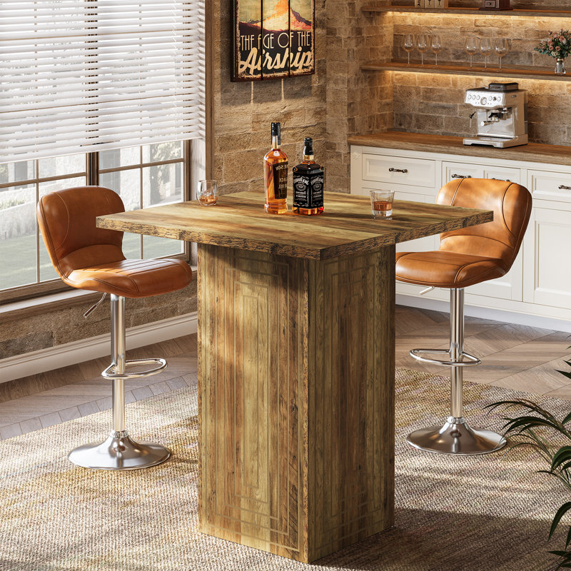 Table de bar carrée 31,1 "H