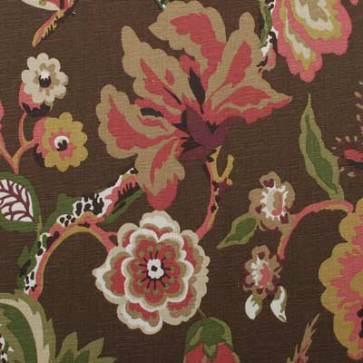 Wainwright Traditional II Cotton Blend Fabric, Chocolate
