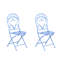 Folding Patio Dining Side Chair-1209576026