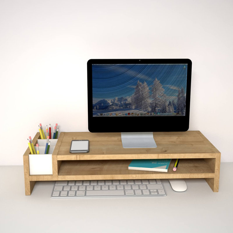 Alexiyah Manufactured Wood Monitor Stand