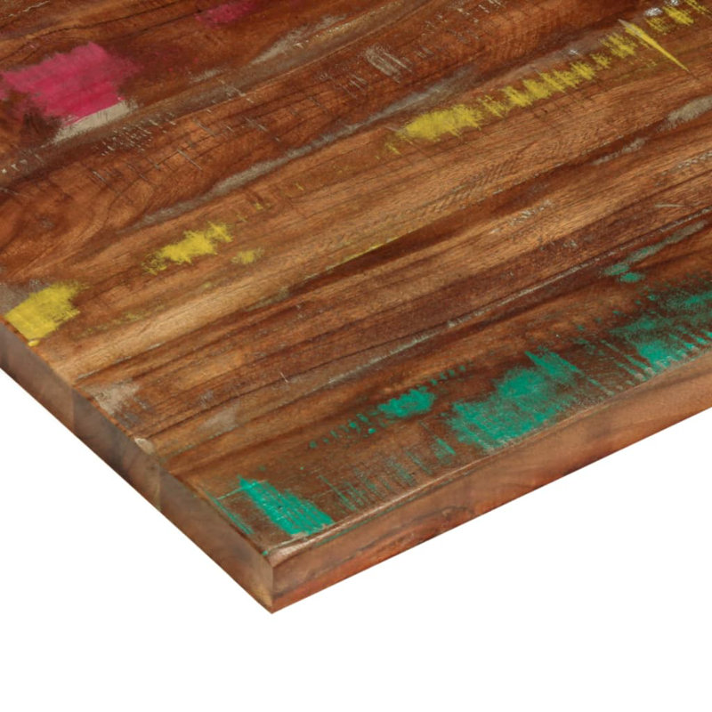 Vidaxl Table Top Rectangular Solid Wood Reclaimed, 3.8cm H x 100cm W x 60cm D