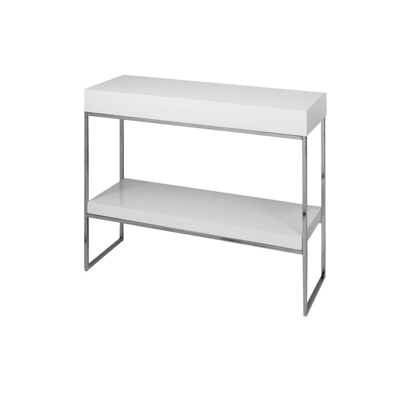 39'' Console Table, White