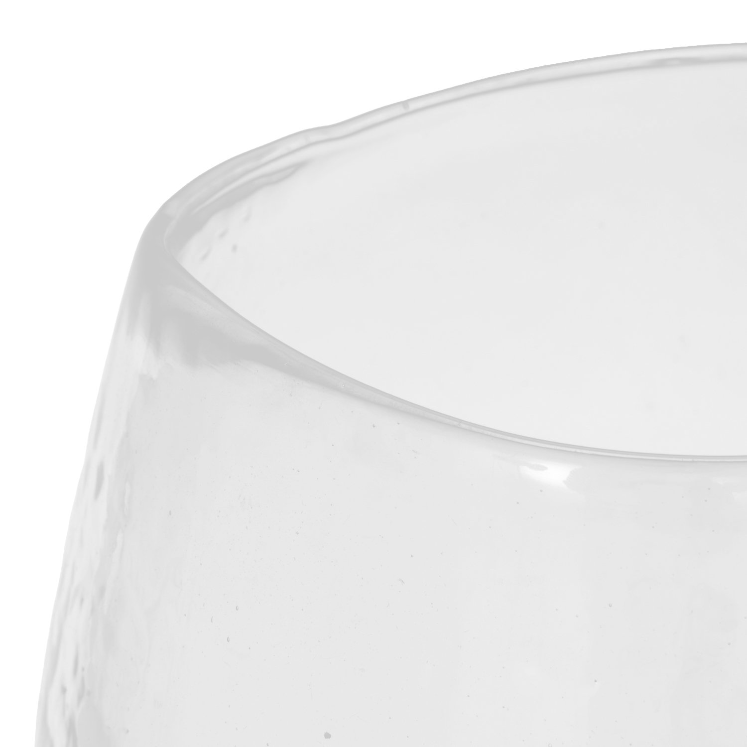 Glass Table Vase, 14" H x 9" W x 9" D