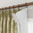 TWOPAGES Unlined Floral Curtain Printed Faux Linen Pinch Pleat Curtain-118032907-118032910