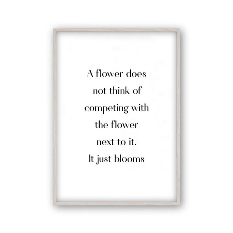 Print, White Oak Frame, 41 cm H x 31 cm W x 2.5 cm D