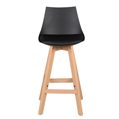 Headington Upholstered Counter Stool with Solid Wood Frame