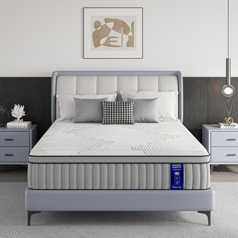 EGOHOME 12" Medium Hybrid Mattress, Twin XL