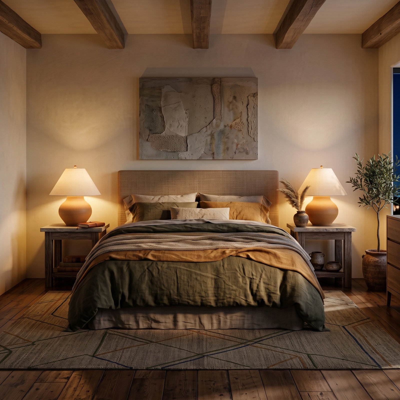 Dimmable Linen Lamp Base