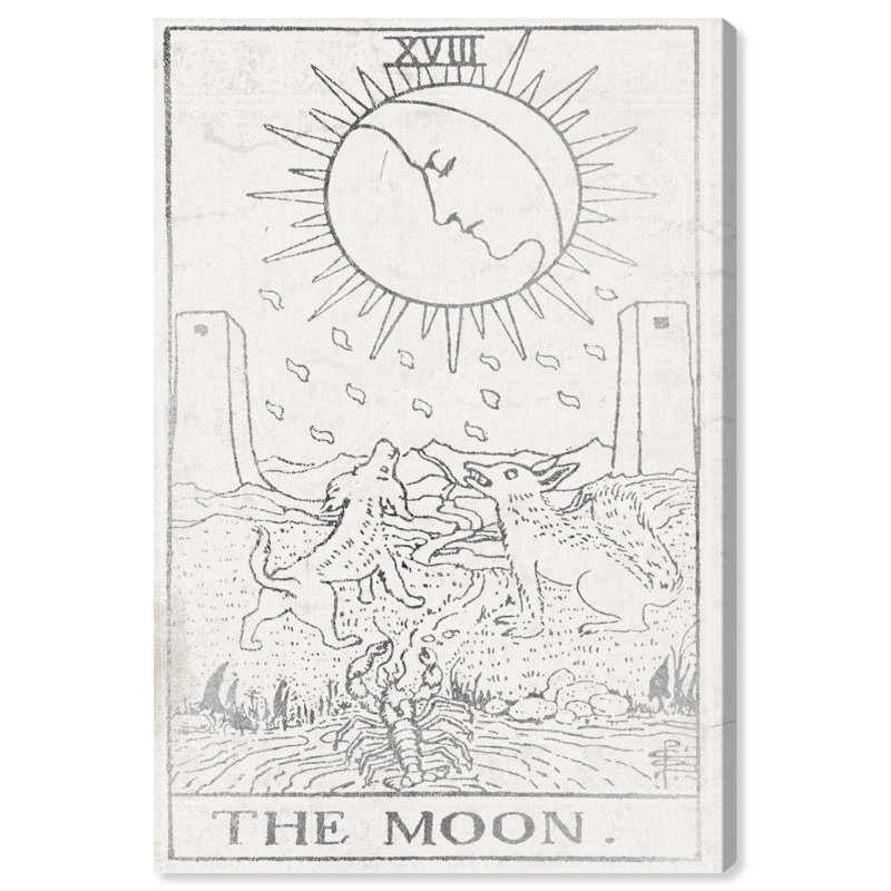 «Moon Tarot Silver», impression sur toile tendue, H 45 po x l 30 po