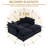 Ariaha 84.6'' Oversized Modular Combo Sofa with Ottoman-108468042