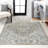 Macknair Bohemian Medallion Low-Pile Machine-Washable Cream/Brown/Green Rug-1386889930