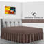 Percale Valance Sheet Polycotton Solid Colour Bed Sheet Single Double King Super King Machine Washable High Quality-19277575-19277566