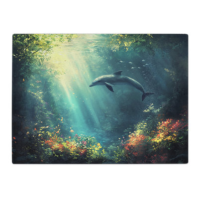 Dolphin Vol.4  Glass Chopping Board