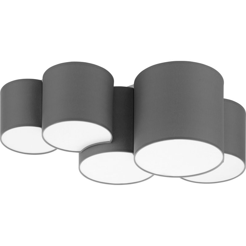 Avereigh Fabric Flush Mount, Grey
