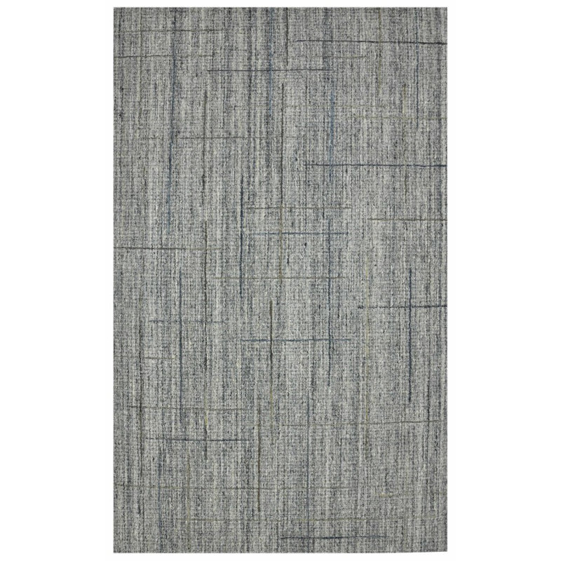 Hawaii Transitional Style Hand-Woven Natural Area Rug, 2' X 3', Graphite, Rectangle 9' x 12'