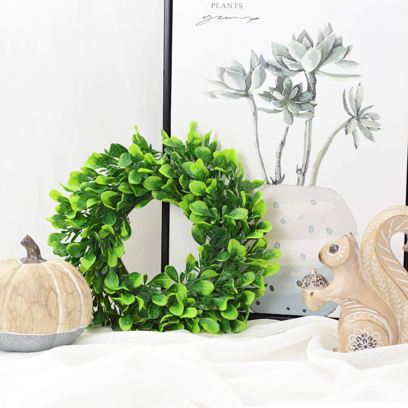 Couronne de buis 10 po, 10 po x 10 po