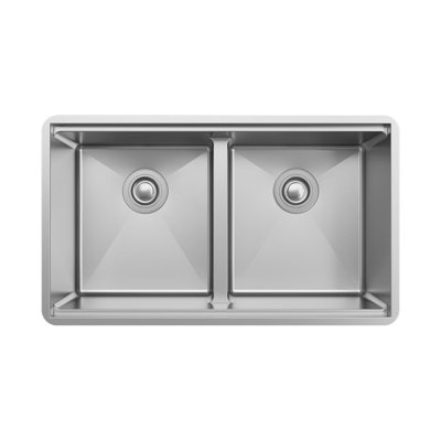 Crosstown 32" L x 19" W Double Basin Undermount Kitchen Sink With Accessories