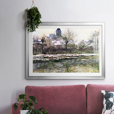 Monet - Impression encadrée avec verre biseauté mat et verre