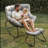 Egg Rocking Chair With Ottoman, All-Weather Wicker Lounge & Cushions-322414686